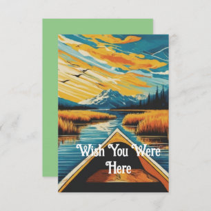 Wish You Were Here Personalise Your Text Thank You Card