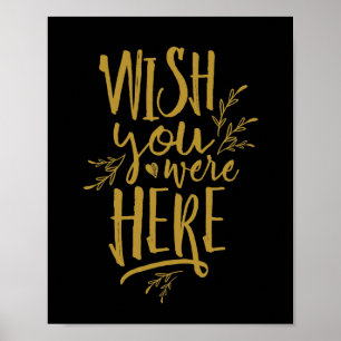 Wish you were here Wedding Memorial Table Sign GD
