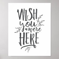 Wish you were here Wedding Memorial Table Sign GR