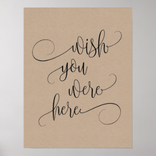 wish you were here wedding memorial table sign v3