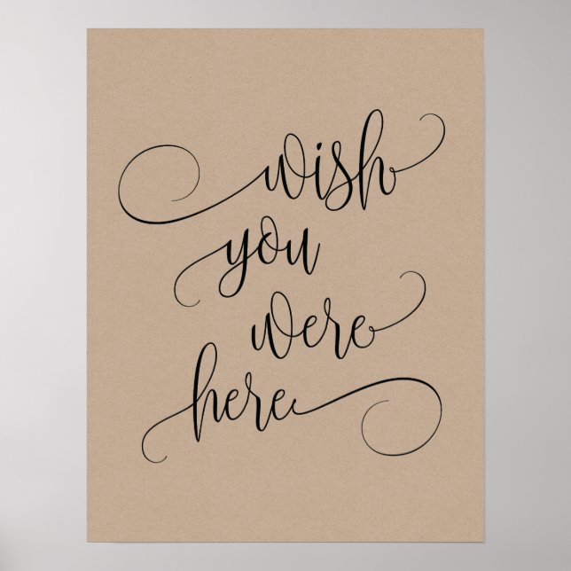 wish you were here wedding memorial table sign v3 (Front)