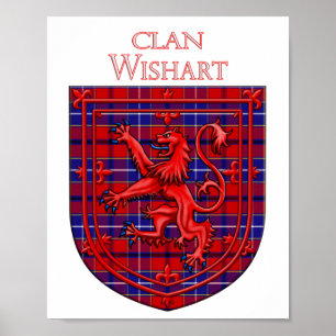 Wishart Dress Tartan Scottish Plaid Poster