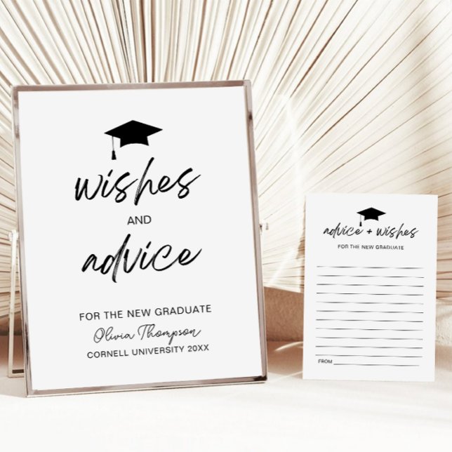 Wishes and Advice For Graduate Party Sign (Creator Uploaded)