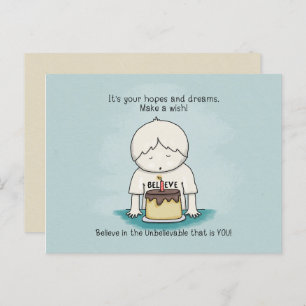 Wishes are Hopes and Dreams Postcard