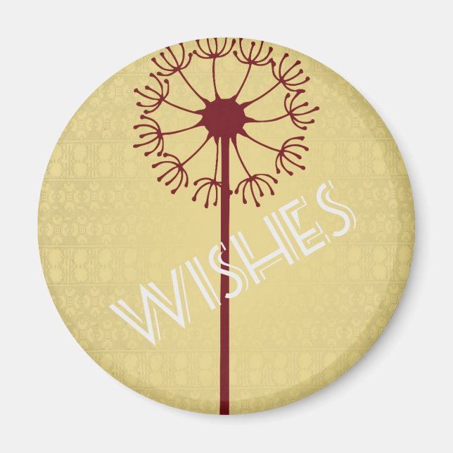 Wishes Dandelion Magnet (Front)