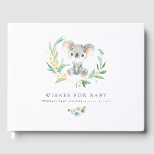 Wishes For Baby Bush Baby Koala Baby Shower Guest Book