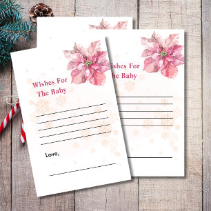 Wishes for baby game a little snowflake poinsettia