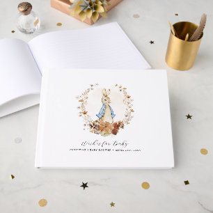 Wishes for Baby Guest Book Peter Rabbit Autumn