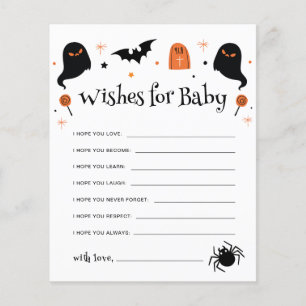 Wishes for Baby Halloween Baby Shower Game