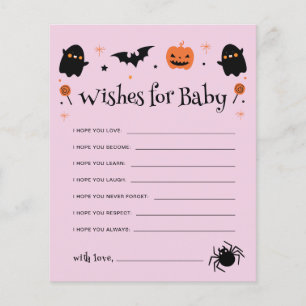 Wishes for Baby Halloween Witchy Baby Shower Game