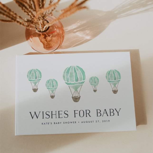 Wishes for Baby | Hot Air Balloon Baby Shower Guest Book (Creator Uploaded)