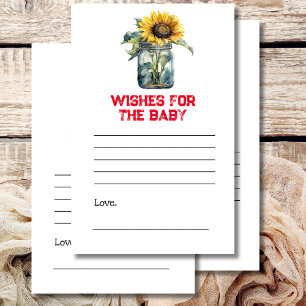 Wishes for baby shower game BBQ Baby Shower Theme