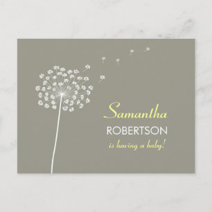 Wishes for Baby Shower postcard invitation