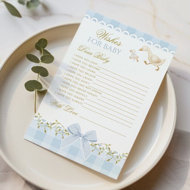 Wishes for Baby Silly Goose Blue Gingham Coquette (Creator Uploaded)