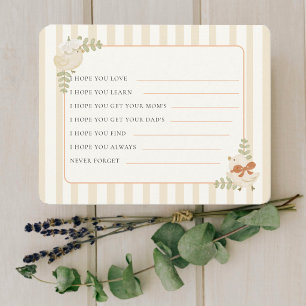 Wishes for Baby Twin Two Little Chick Baby Shower Card