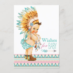 Wishes for Baby Wild and Free Baby Shower Invitation