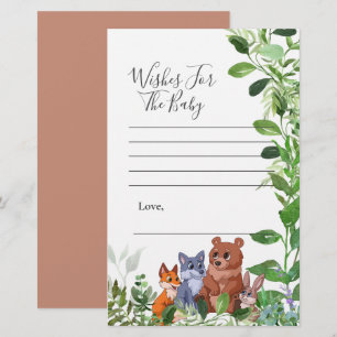 Wishes for baby Woodland forest baby friends