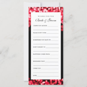 Wishes For Bride And Groom Red Lights