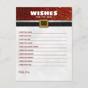 Wishes For The Baby Christmas Santa Baby Shower Postcard