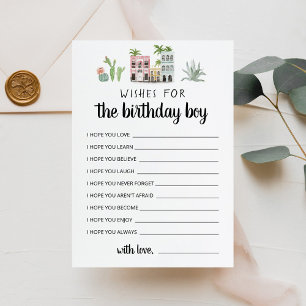 Wishes for the Birthday girl Birthday Party Card