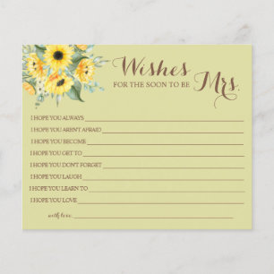 Wishes for the Soon to be Mrs Bridal Shower card F