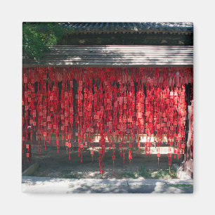 Wishes in a confucius temple - Yunnan, China Magnet