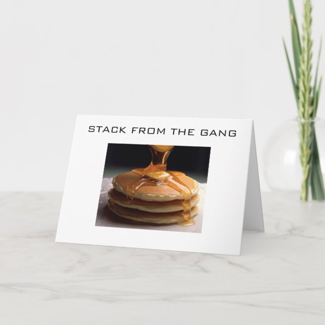 WISHES NOT PANCAKES FROM THE GANG CARD (Front)