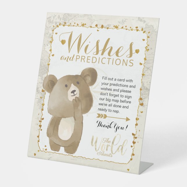 Wishes & Predictions Tabletop Sign (Front)