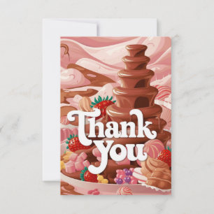 Wishes Strawberry Chocolate thank you card