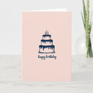Wishes Tiered Cake Card