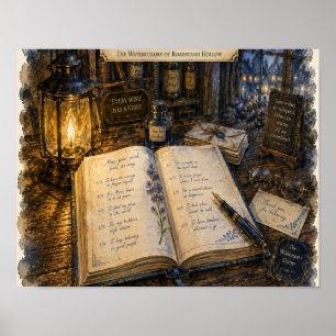 Wishes Written in Blue Ink, Plate RH-WC-004 Poster