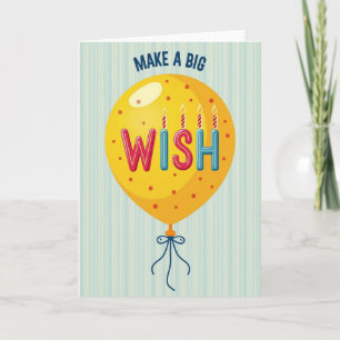 Wishful Balloon Birthday Card