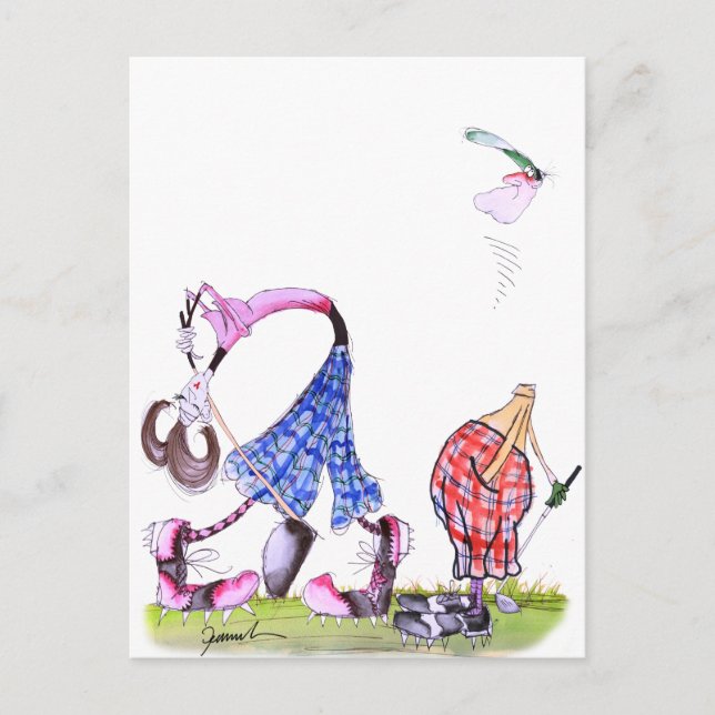 wishful thinking - golf, tony fernandes postcard (Front)