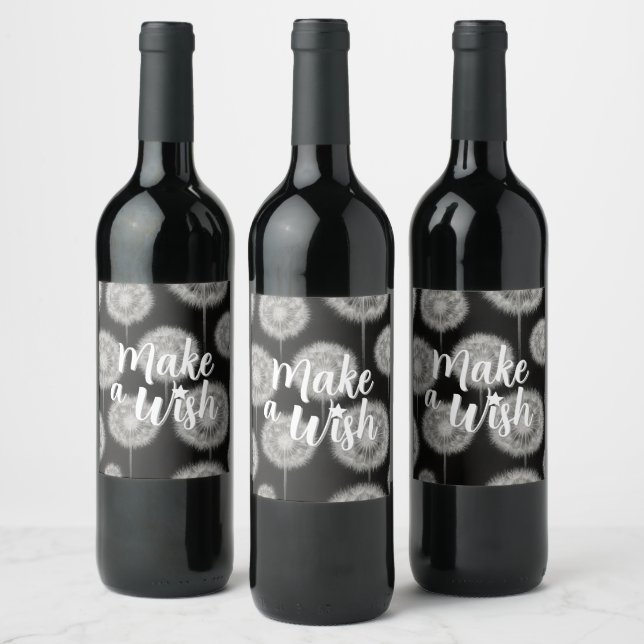 Wishful Thinking "Make a Wish" Wine Label (Bottles)