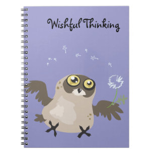 Wishful Thinking Owl~notebook Notebook