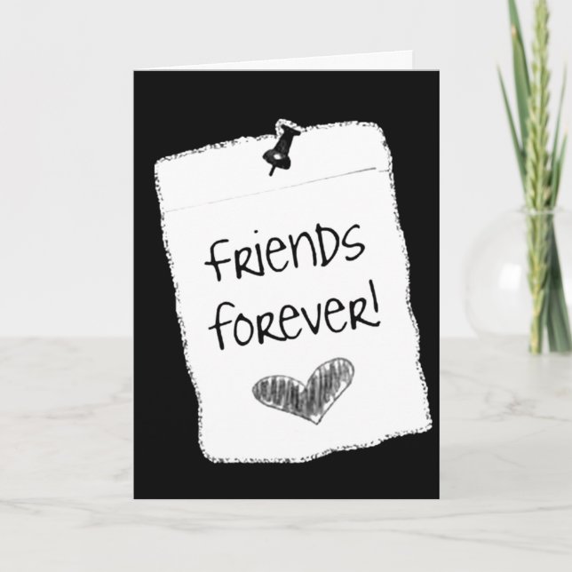 WISHING A ***BEST FRIEND FOREVER*** HAPPY BIRTHDAY CARD (Front)