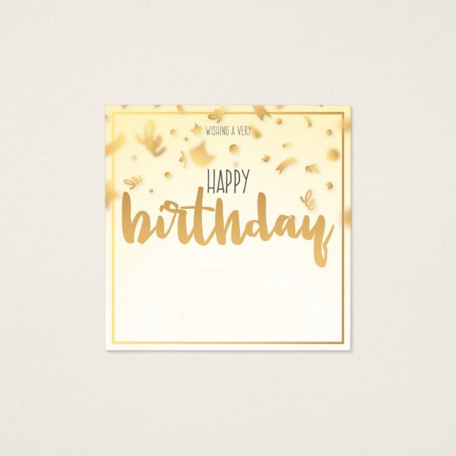 Wishing a Very Happy Birthday (Front)