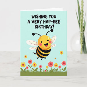 Wishing Bee Birthday Card