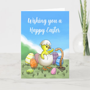 Wishing Happy Easter Holiday Card
