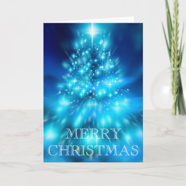 Wishing Happy Holiday Decorative Christmas Tree (Front)