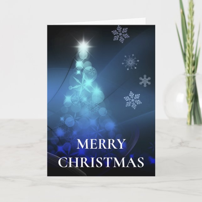 Wishing Happy Holiday Decorative Christmas Tree (Front)