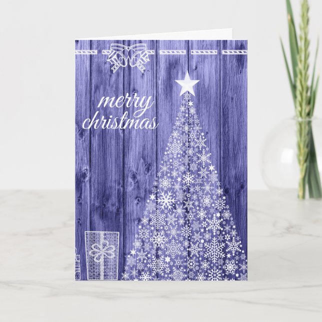 Wishing Happy Holiday Decorative Christmas Tree (Front)