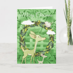 Wishing Happy Holiday Decorative Christmas Tree Card