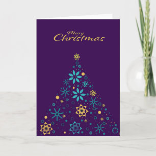 Wishing Happy Holiday Decorative Christmas Tree Card