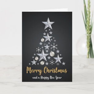 Wishing Happy Holiday Decorative Christmas Tree Card