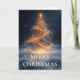 Wishing Happy Holiday Decorative Christmas Tree Card
