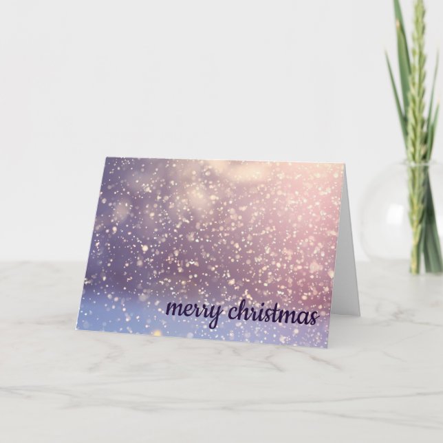 Wishing Happy Holiday Snow Balls Decor Christmas Card (Front)