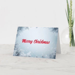 Wishing Happy Holiday Snow Balls Decor Christmas Card