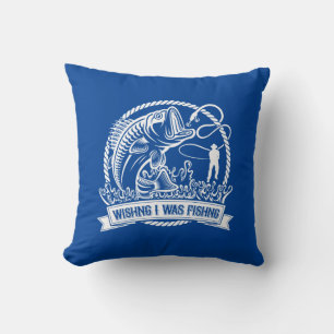 Wishing I Was Fishing Cushion