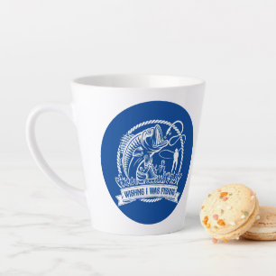 Wishing I Was Fishing Latte Mug